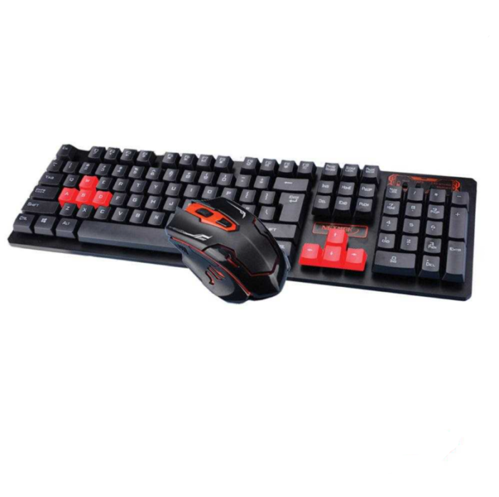 Combo Teclado gamer inalámbricoY Mouse Gamer Inalámbrico Netmak