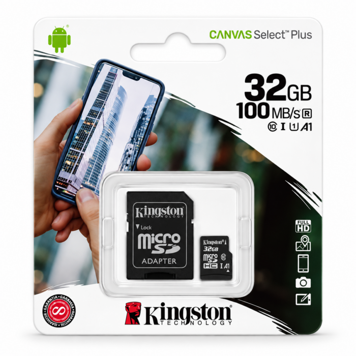 83d06105-f59a-4804-93f8-e853a863a775 Memoria Kingston 32gb 100mb/s A1
