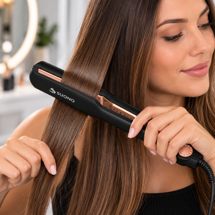 Alisado perfecto con SUONO Planchita de pelo Hair suono