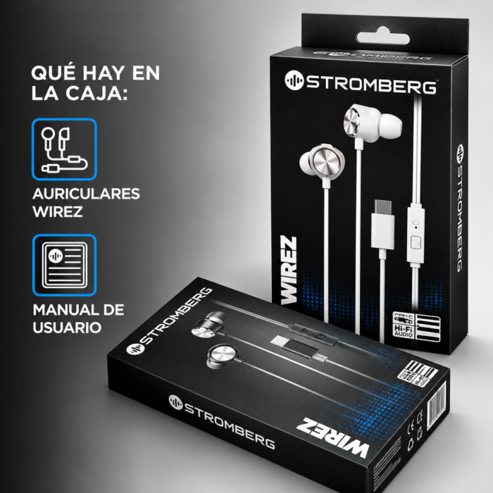 Auriculares Tipo C Wirez Stromberg