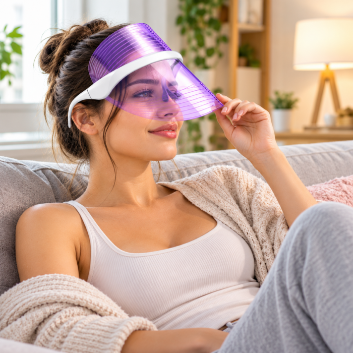 Máscara Led Facial 7 Luces Fototerapia