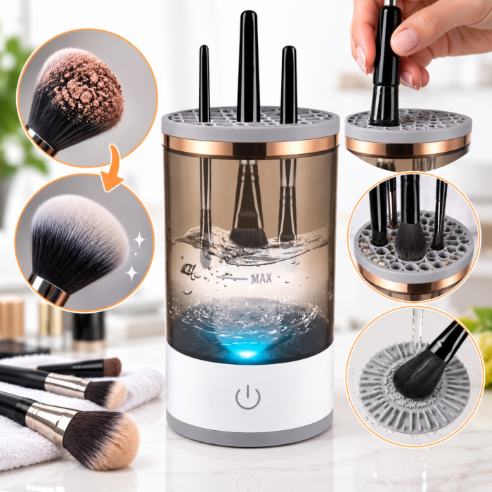 Limpiador Brochas Maquillaje Eléctrico USB