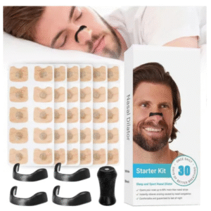 😴 Tiras Adhesivas Antironquidos – Dilatadores Nasales x30 😴