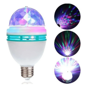 💡🎉 Foco LED Colores RGB Giratorio  – Luces para Fiestas 🎉💡