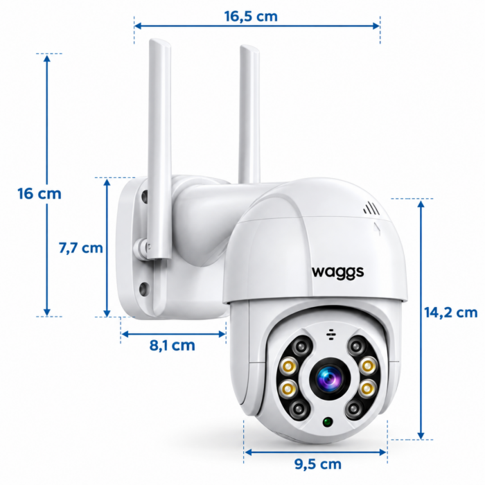 Cámara de Seguridad WiFi Waggs