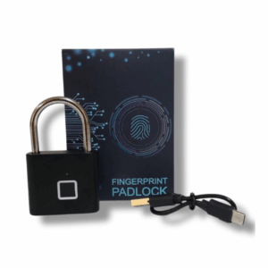 🔐 Candado con Huella Digital – Acero Inoxidable🔋