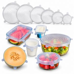 Set x6 Tapas de Silicona Ajustable