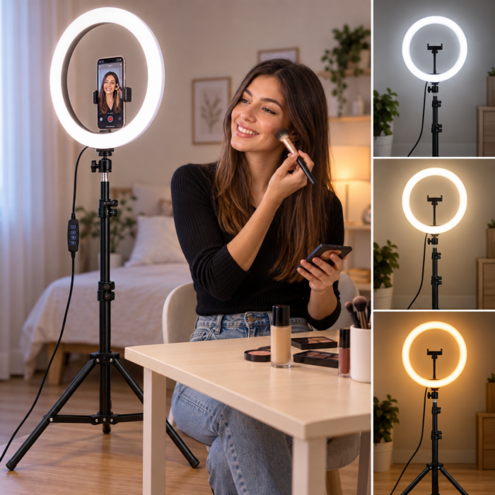 bef7d7af-c0f3-4677-9a72-0b41028f3228 Aro de Luz 26cm + Trípode 1.80 Metros