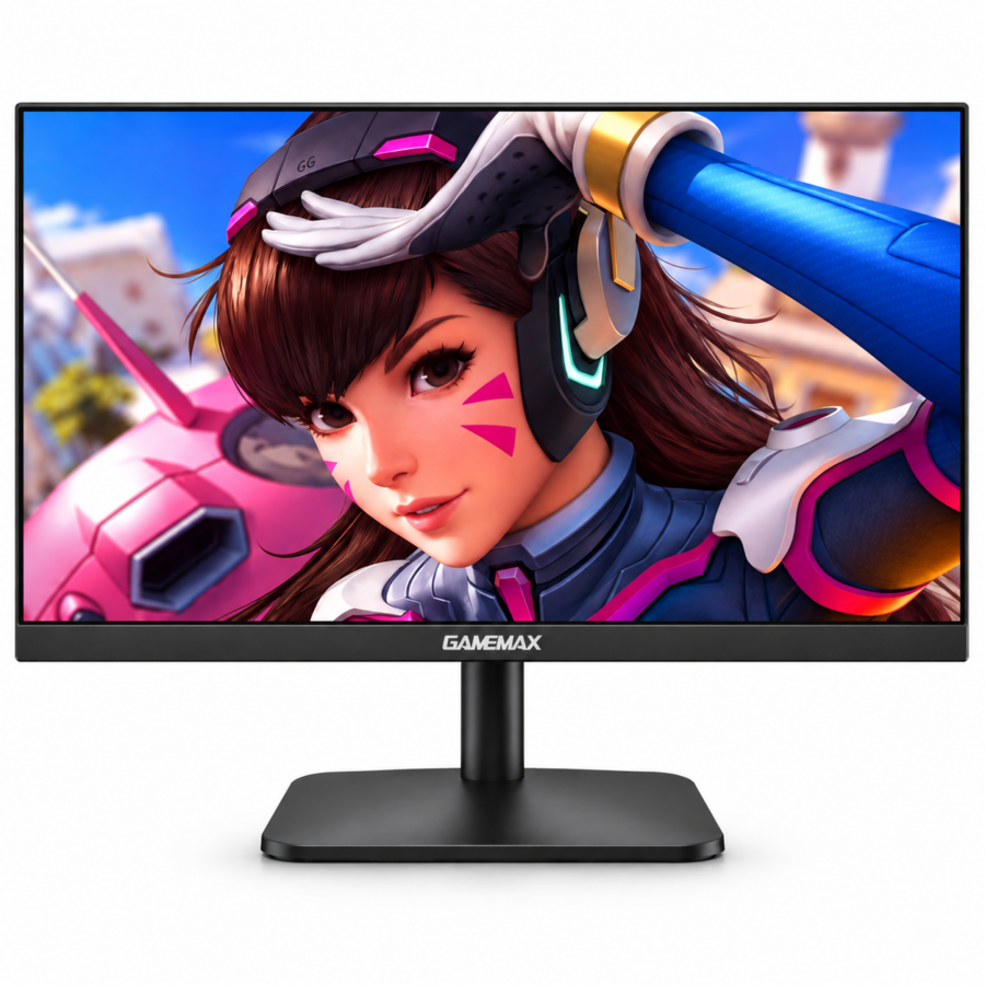 ChatGPT Image 10 sept 2026, 20_09_31 Monitor 24” GAMEMAX 100Hz IPS FHD HDMI/VGA