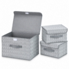 Set x3 Cajas Organizadoras de Tela Plegables
