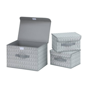 🧺Set x3 Cajas Organizadoras de Tela Plegables ✨