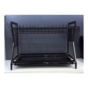 🍽️ Escurridor Metálico 2 Pisos Negro🍽️