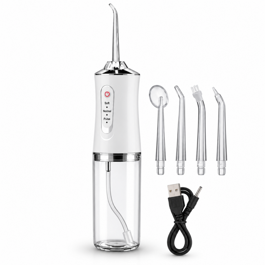 Irrigador bucal portátil y accesorios Irrigador Bucal 5 cabezales Portátil