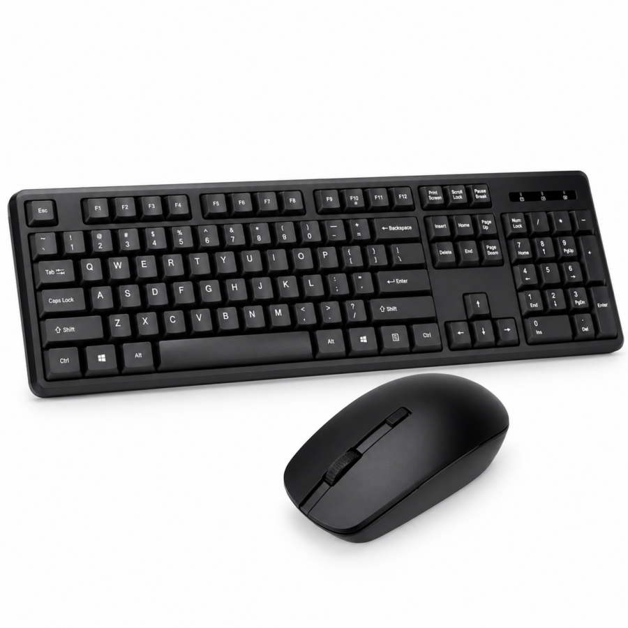 47f77cbb-5262-48f7-ad71-9f3b9c46d652 Teclado + Mouse Marvo Inalámbrico WS005 SP Negro