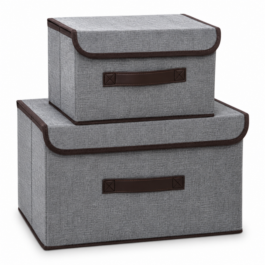 Organizador x2 de Tela Gris