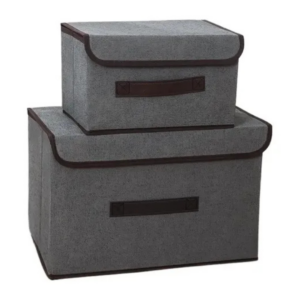 📦 Organizador x2 de Tela Gris 📦