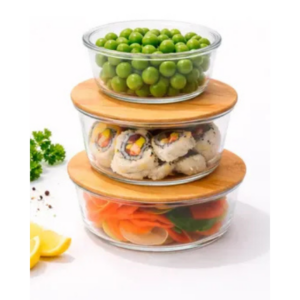 🥗Set x3 Recipientes de Vidrio Hermético