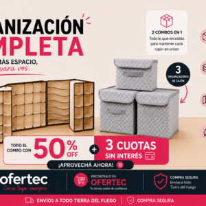 🧺 COMBO ORGANIZACIÓN COMPLETA Todo lo que necesitás para mantener cada rincón ordenado y prolijo 💖