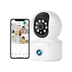 📹 Cámara IP WiFi 360° con Doble Lente 🏠