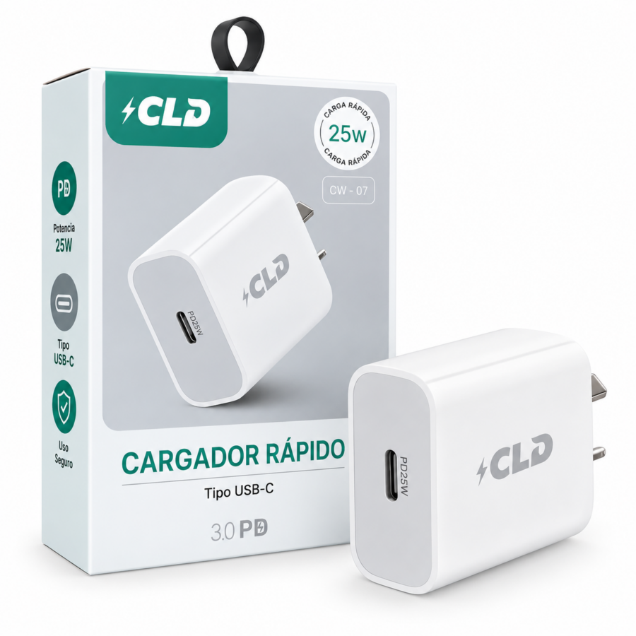 9e00723f-9b15-4d9e-bd1c-ee1ae432c225 Cargador CLD Type-C 25W