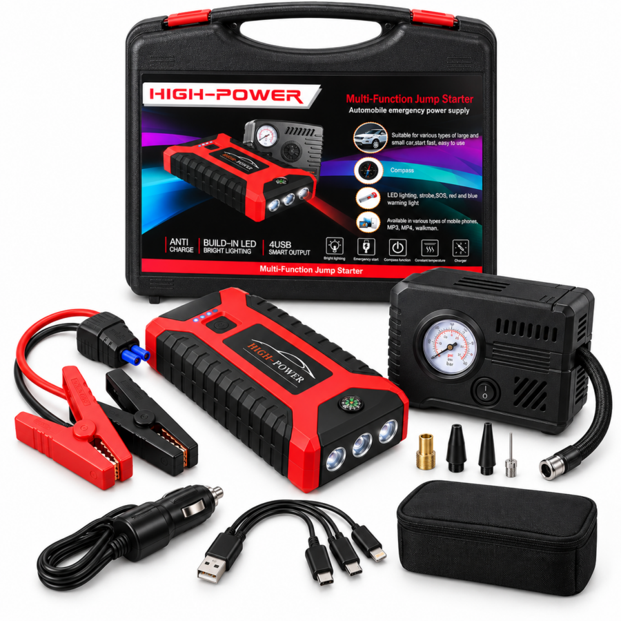 ChatGPT Image 4 sept 2026, 11_38_13 Arrancador de Auto + Compresor de Aire 2 en 1 – Kit de Emergencia