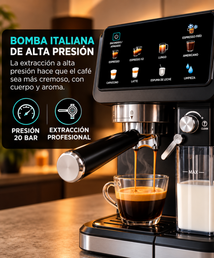 Cafetera Espresso Gadnic 20 Bar