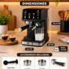 Cafetera Espresso Gadnic 20 Bar