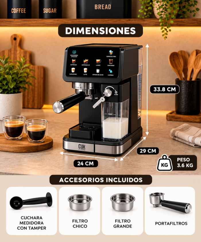 Cafetera Espresso Gadnic 20 Bar