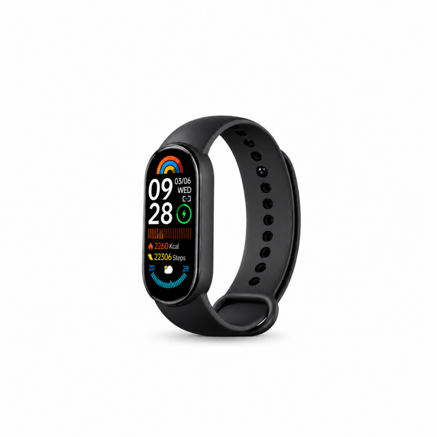 Pulsera inteligente deportiva negra Smartband Suono