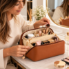 Rutina de maquillaje en el tocador Bolso Organizador Neceser